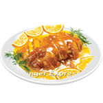 Shredded Chicken With Orange Sauce 